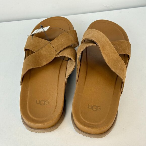 Men\'s 11 UGG Wainscott Slide Sandals - Chestnut Suede 1124902